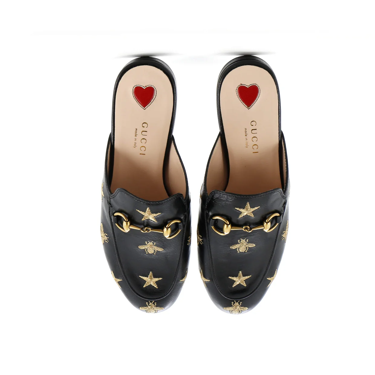 Women's Princetown Mules Embroidered Leather - Deep Luxury