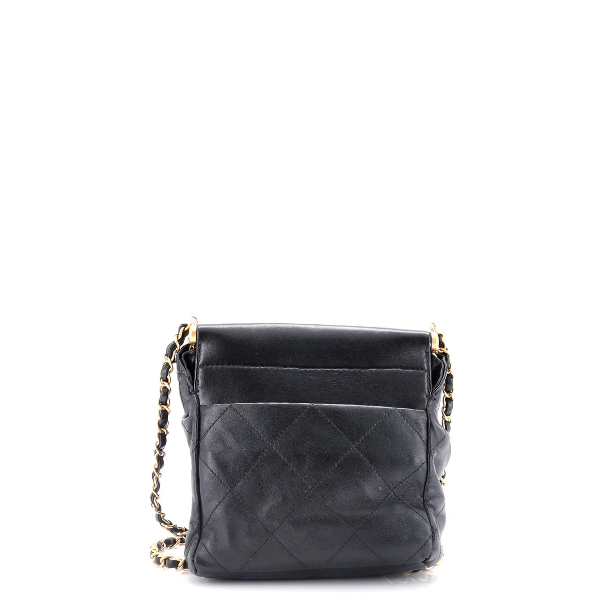 Resin Charms Chain Bucket Bag Quilted Lambskin Small - Deep Luxury