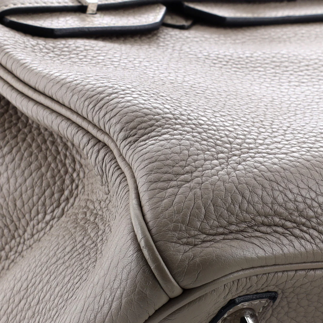 Birkin Handbag Grey Clemence with Palladium Hardware 30 - Deep Luxury