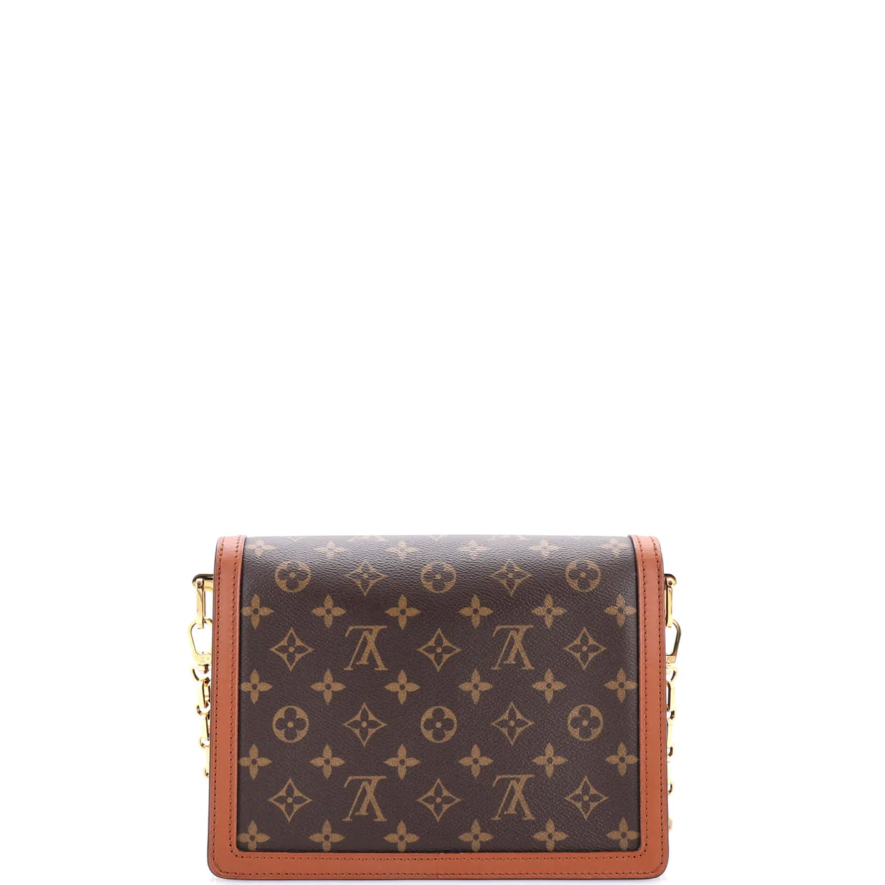 Dauphine Shoulder Bag Reverse Monogram Canvas MM - Deep Luxury