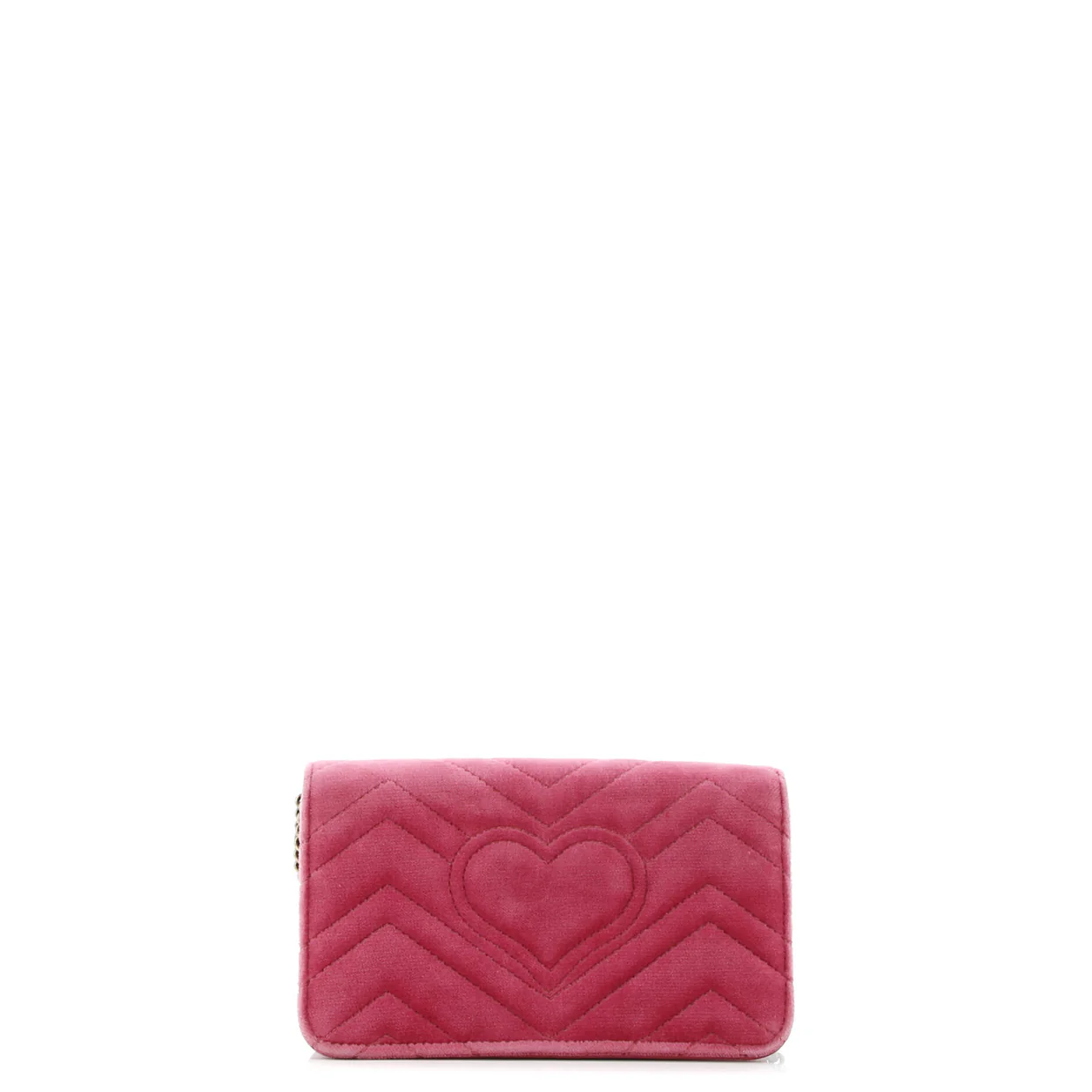 GG Marmont Chain Flap Bag Embroidered Matelasse Velvet Mini - Deep Luxury