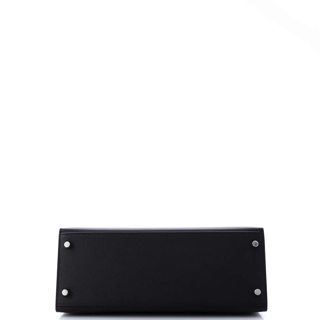 Kelly Handbag Noir Epsom with Palladium Hardware 28 - Deep Luxury