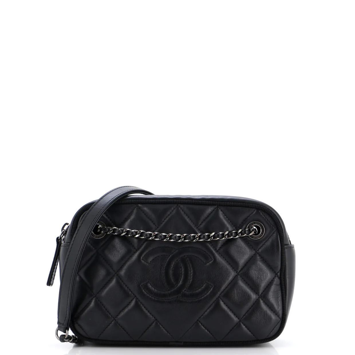 Ballerine Camera Case Bag Quilted Calfskin Small - Deep Luxury