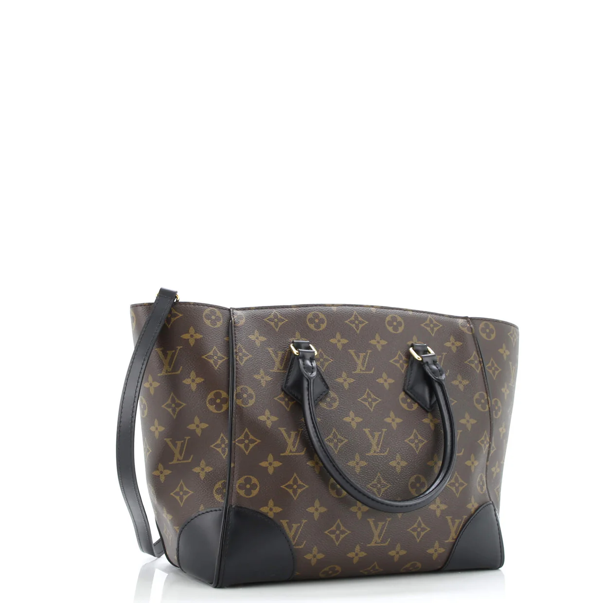 Phenix Tote Monogram Canvas with Leather MM - Deep Luxury