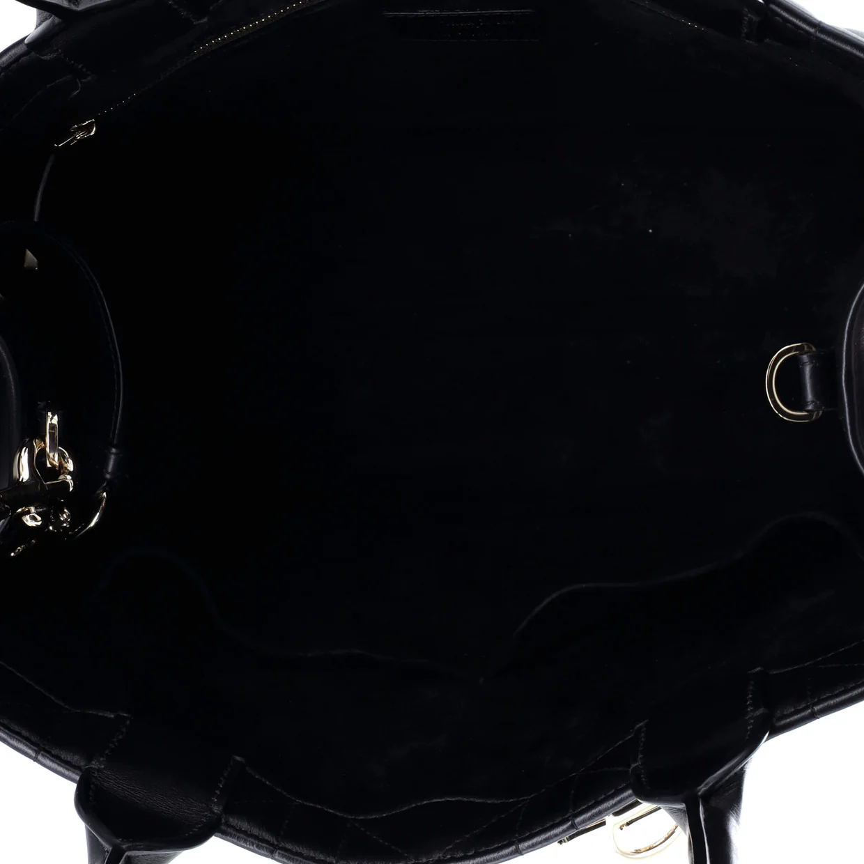 Book Tote with Strap Macrocannage Quilt Calfskin Large - Deep Luxury