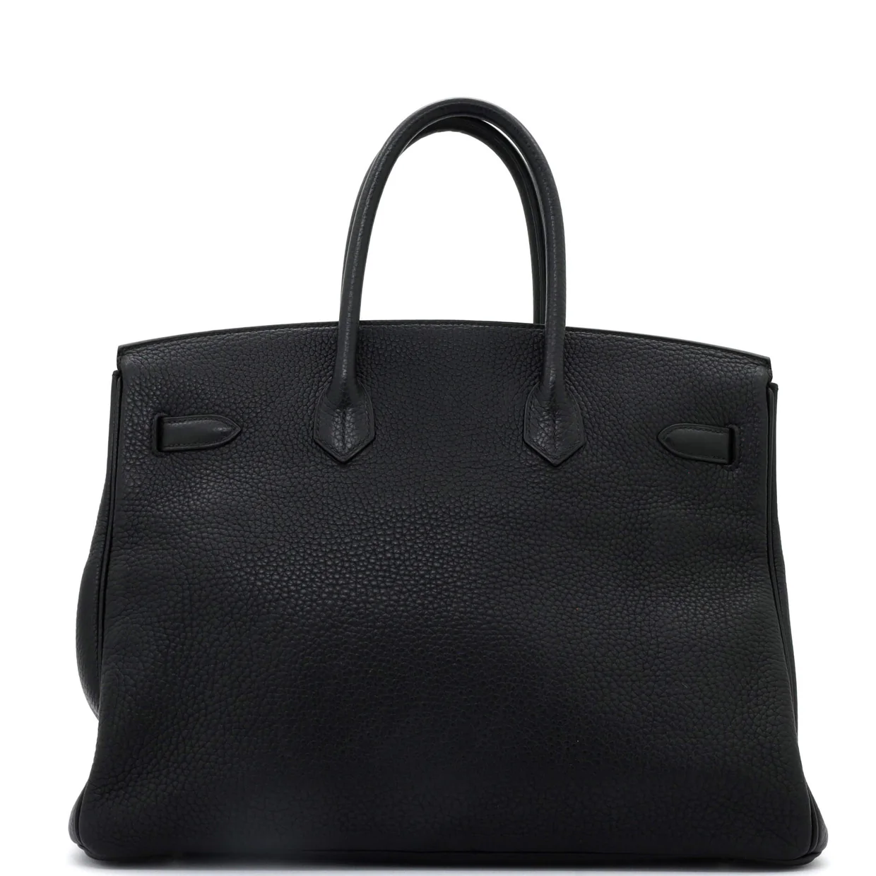 Birkin Handbag Noir Clemence with Palladium Hardware 35 - Deep Luxury