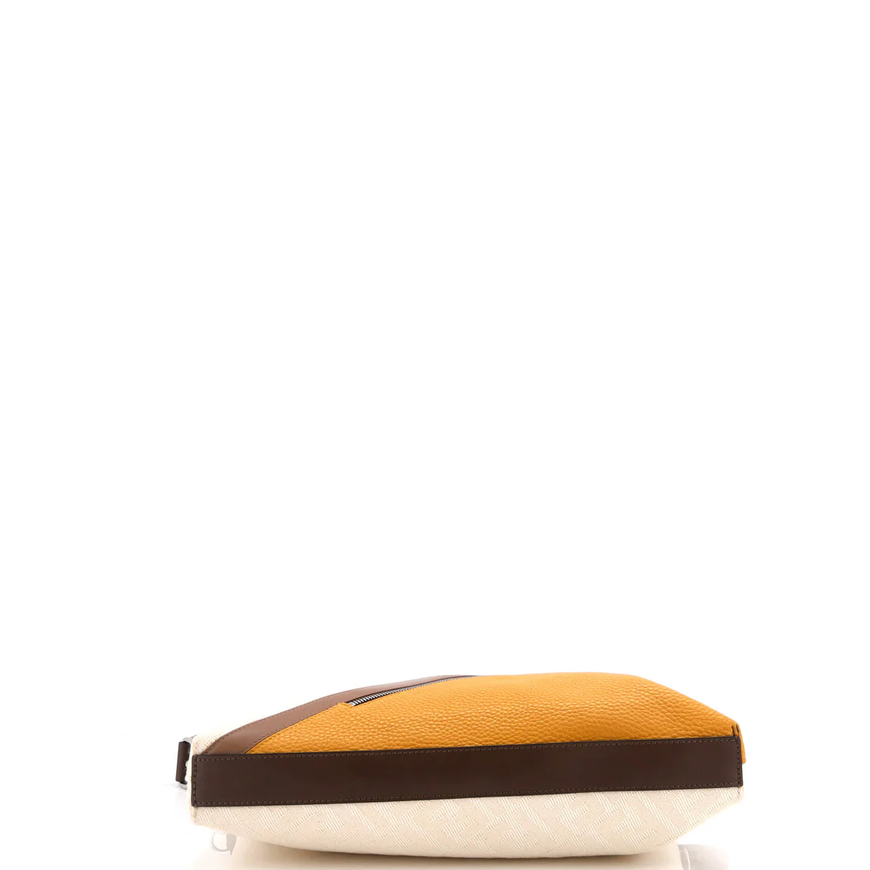 Front Zip Messenger Zucca Jacquard with Leather Large - Deep Luxury