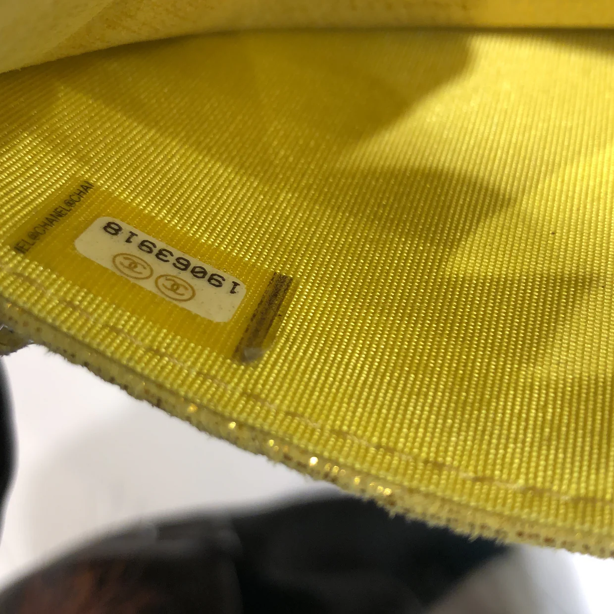 Wallet on Chain Quilted Glitter Fabric - Deep Luxury