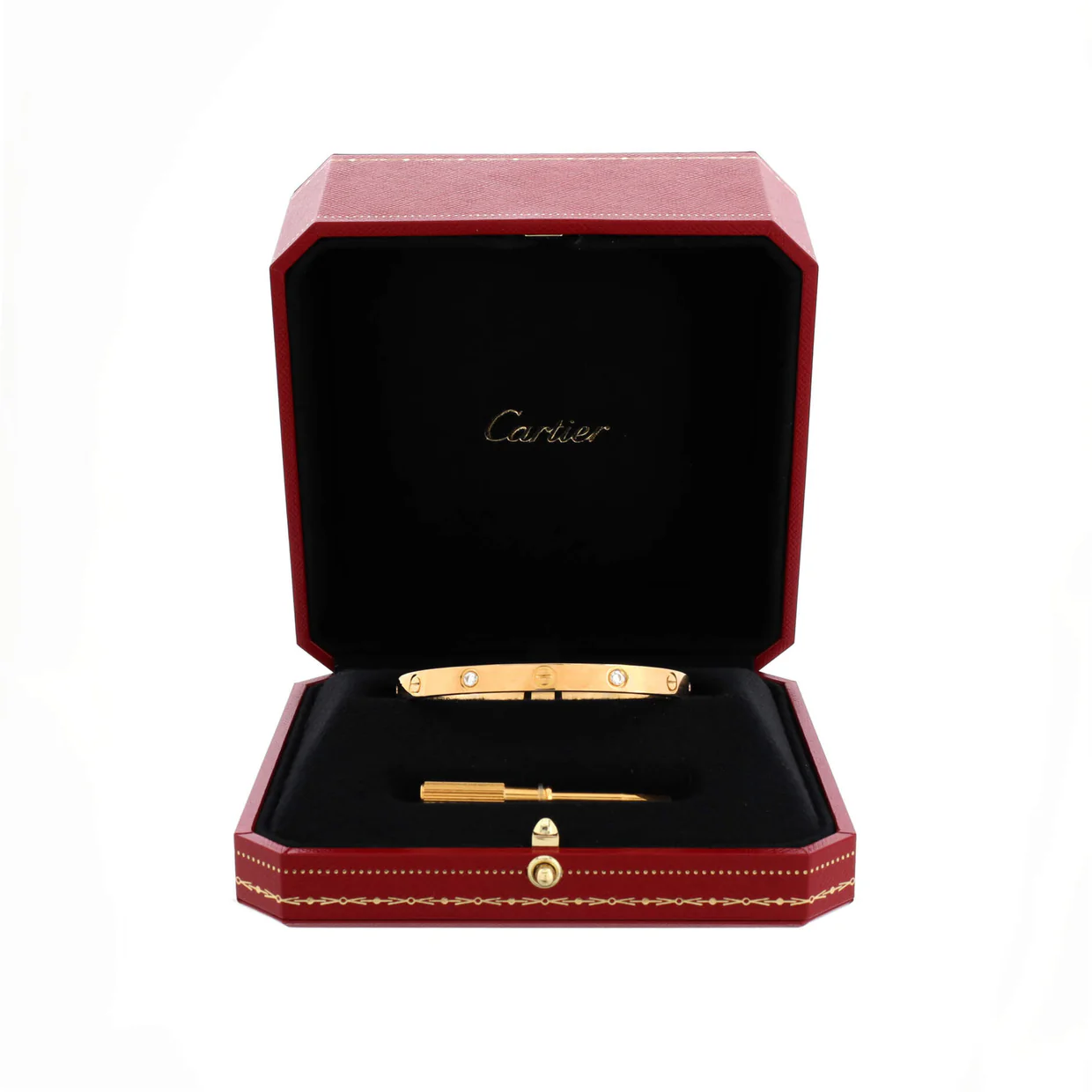 Love 4 Diamond Bracelet 18K Yellow Gold with Diamonds - Deep Luxury