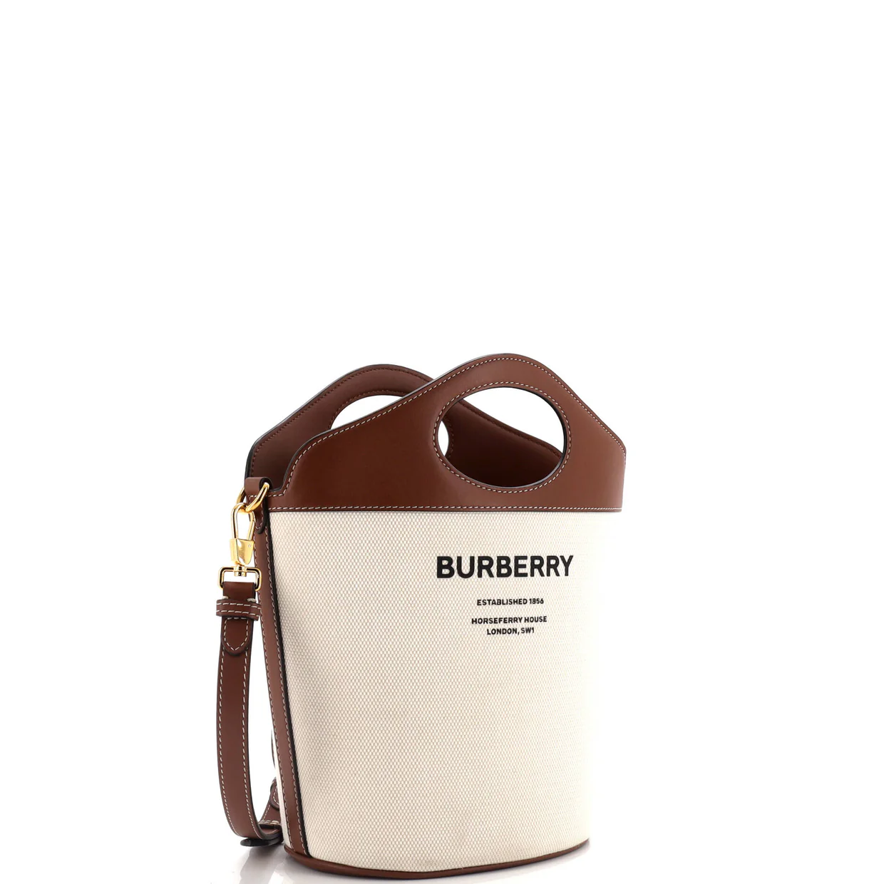 Pocket Bucket Bag Canvas with Leather Small - Deep Luxury