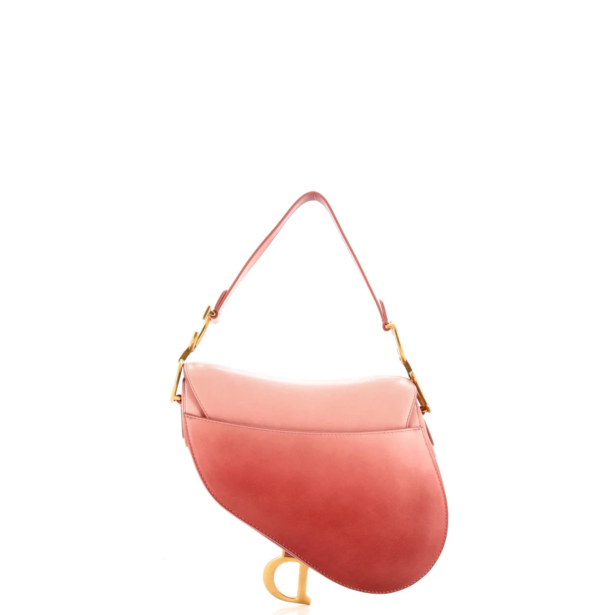 Saddle Handbag Gradient Leather Medium - Deep Luxury