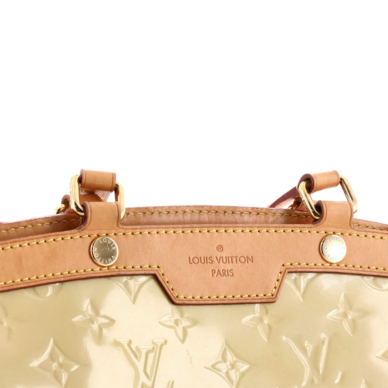 Brea Handbag Monogram Vernis MM - Deep Luxury