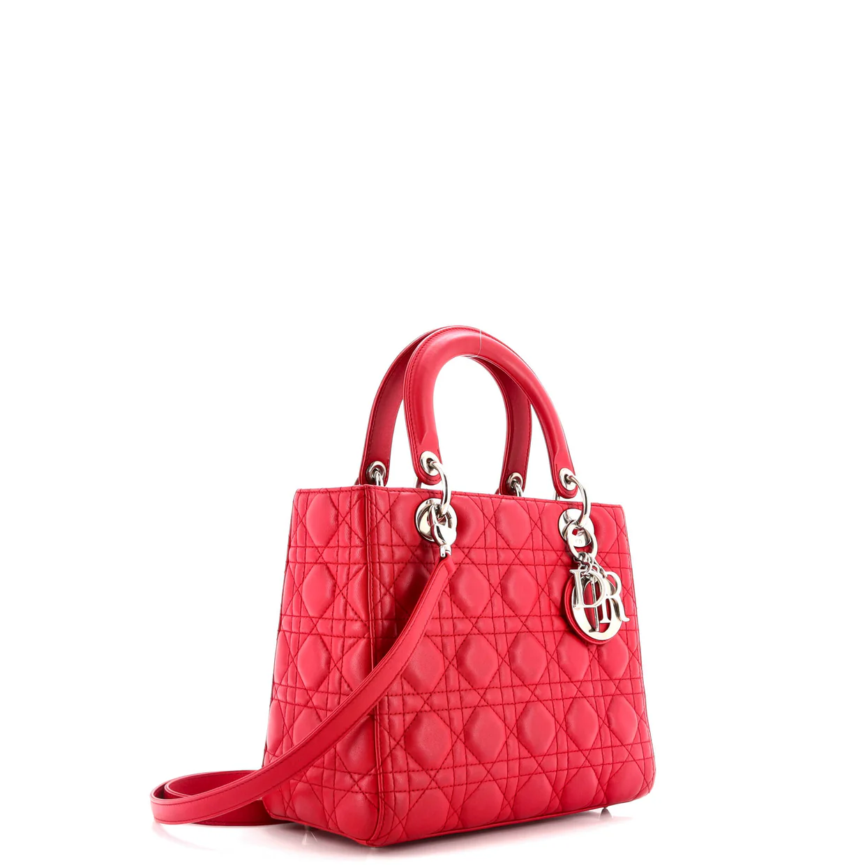 Lady Dior Bag Cannage Quilt Lambskin Medium - Deep Luxury