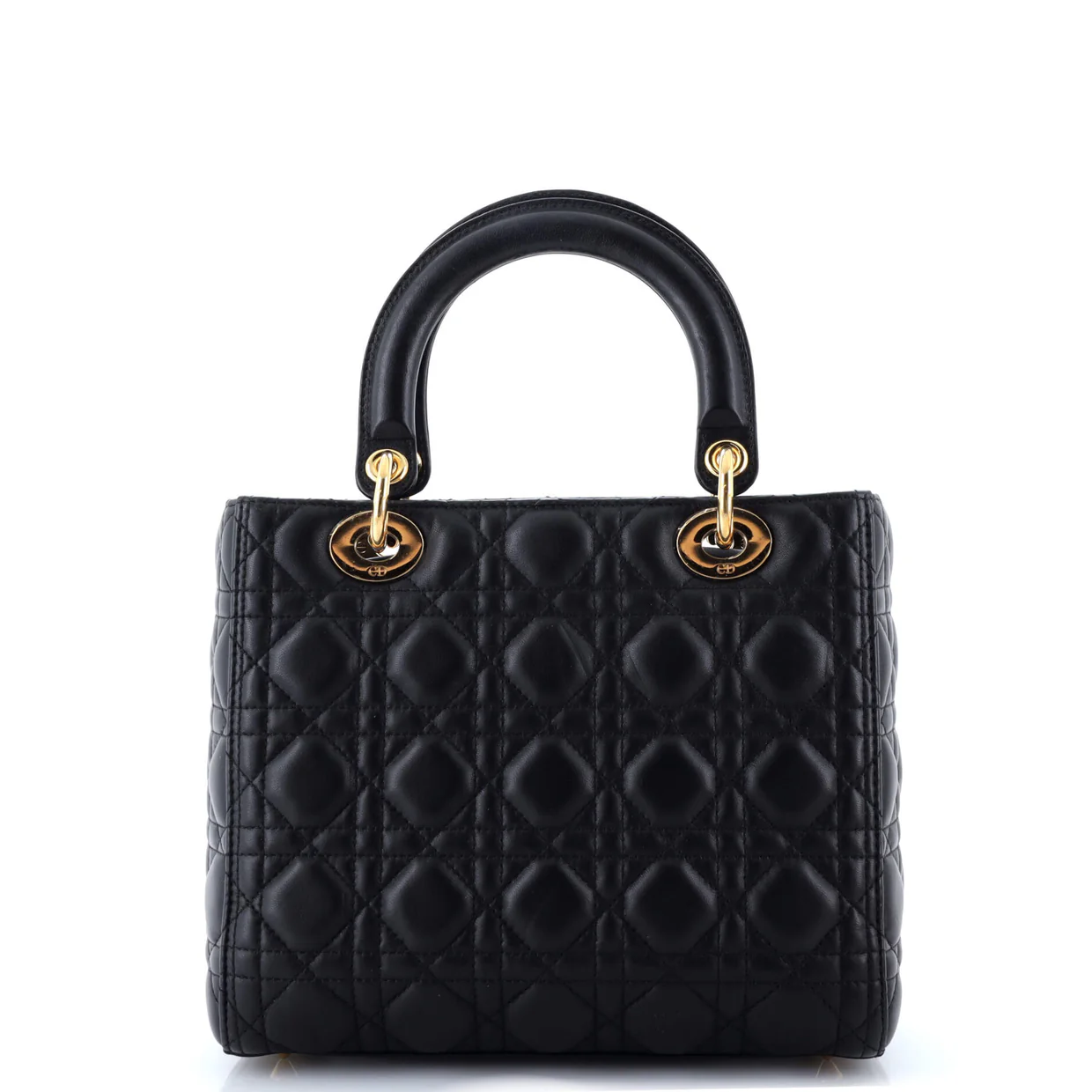 Lady Dior Bag Cannage Quilt Lambskin Medium - Deep Luxury