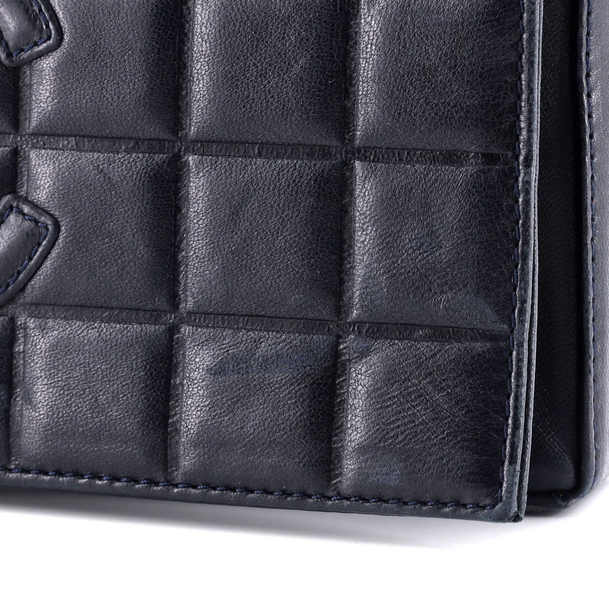 Chocolate Bar CC Flap Bag Quilted Leather East West - Deep Luxury