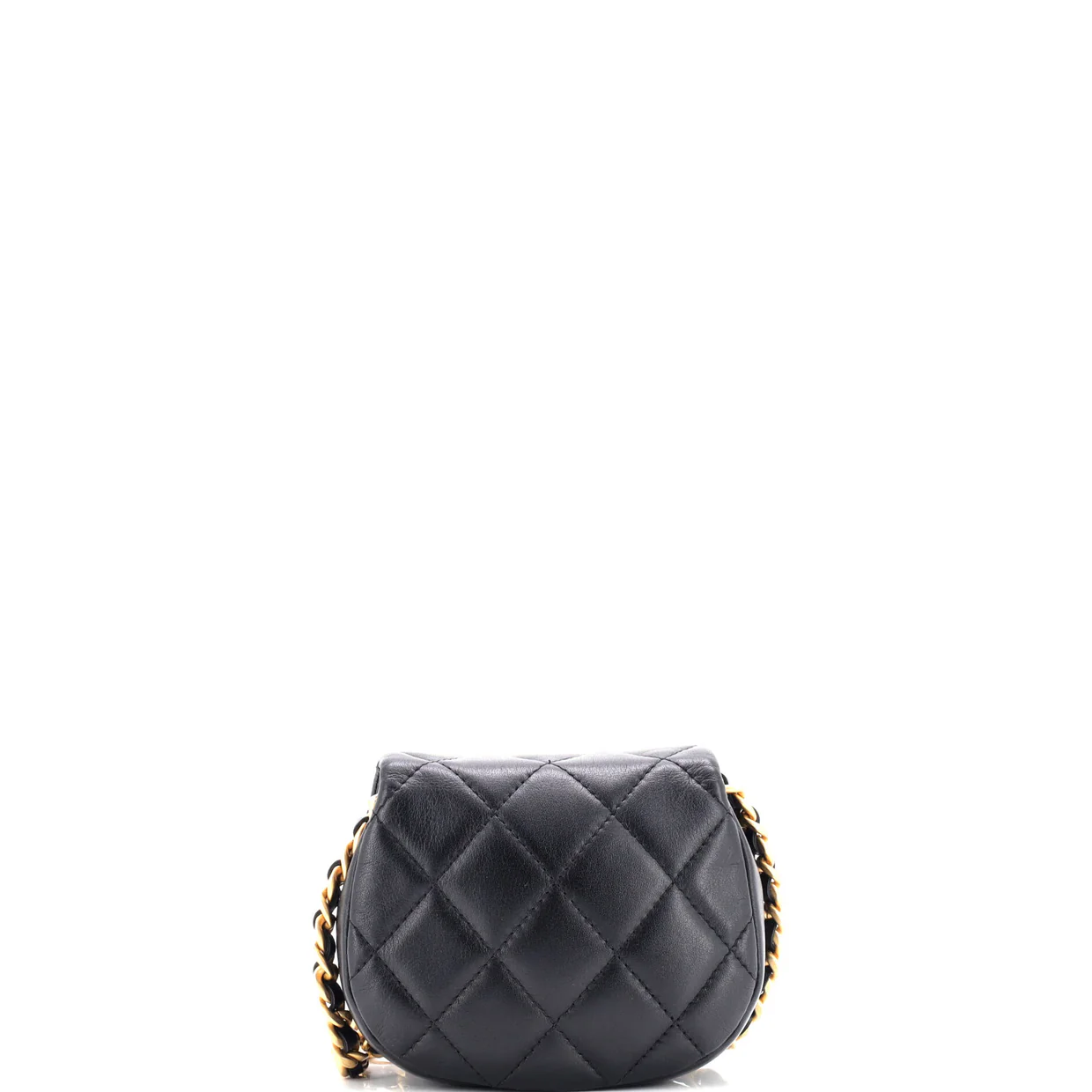 Coco Mail Clutch with Chain Quilted Calfskin Mini - Deep Luxury