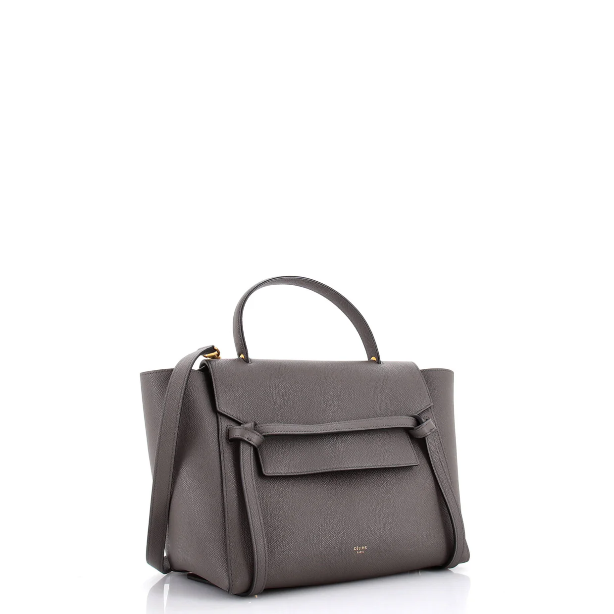 Belt Bag Textured Leather Mini - Deep Luxury