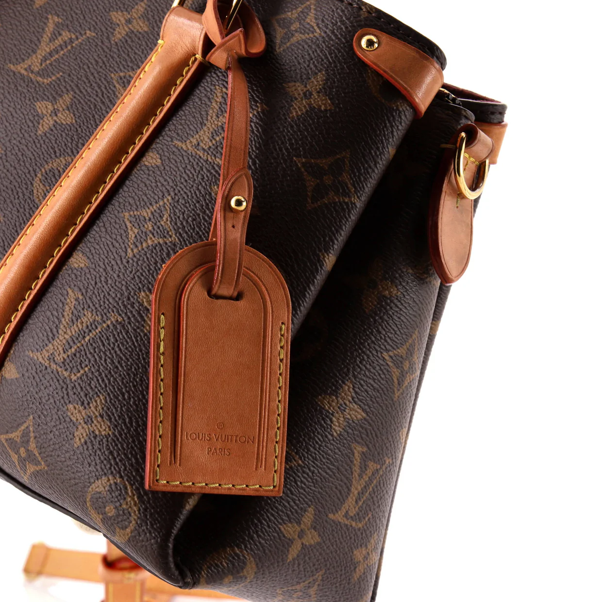 Soufflot Tote Monogram Canvas with Leather BB - Deep Luxury