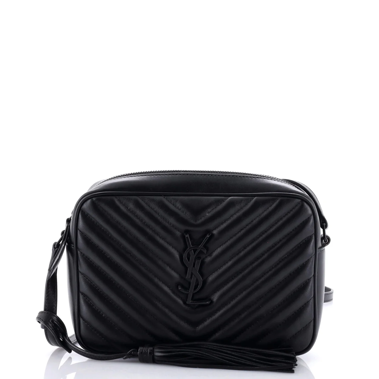 Lou Camera Bag Matelasse Chevron Leather Small - Deep Luxury