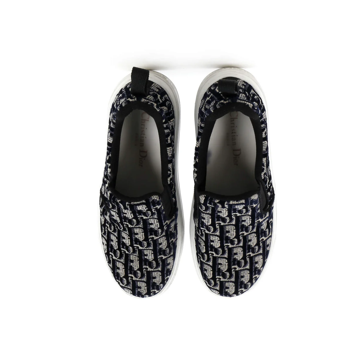 Women's Solar Slip-On Sneakers Oblique Velvet - Deep Luxury
