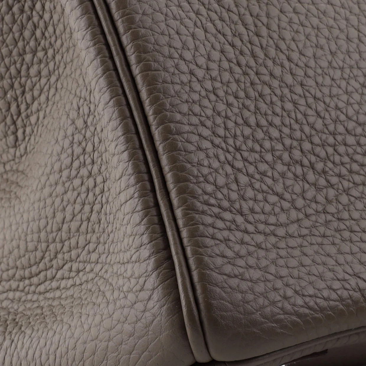 Birkin Handbag Grey Clemence with Palladium Hardware 30 - Deep Luxury
