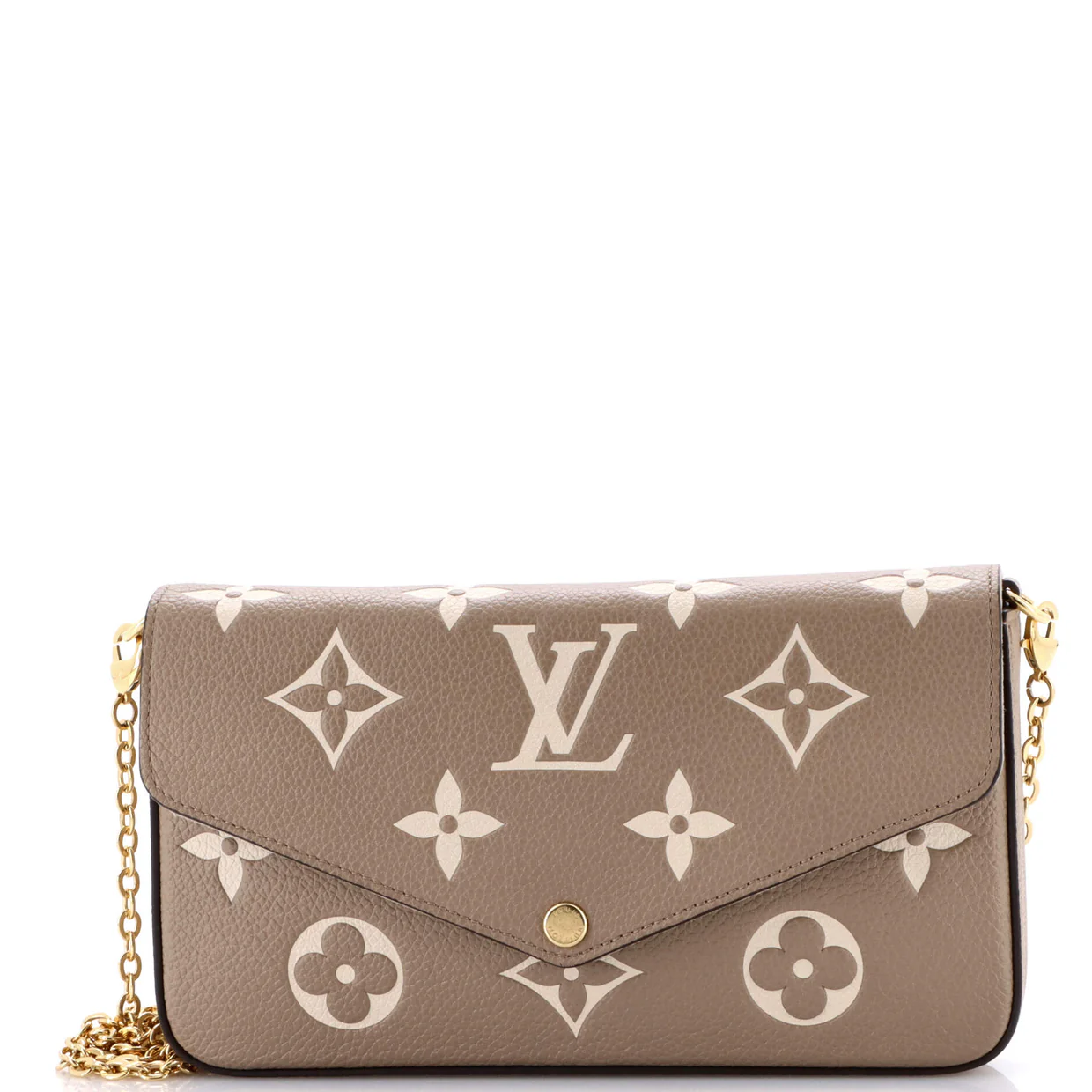Felicie Pochette Bicolor Monogram Empreinte Giant - Deep Luxury