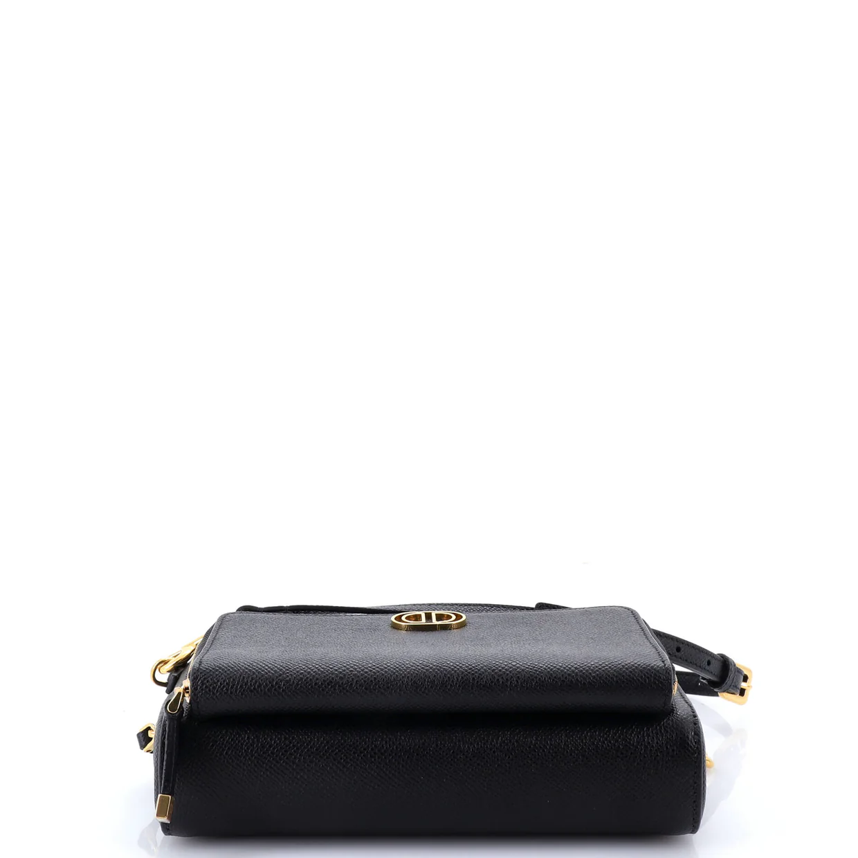 Caro Double Pouch Crossbody Bag Leather - Deep Luxury