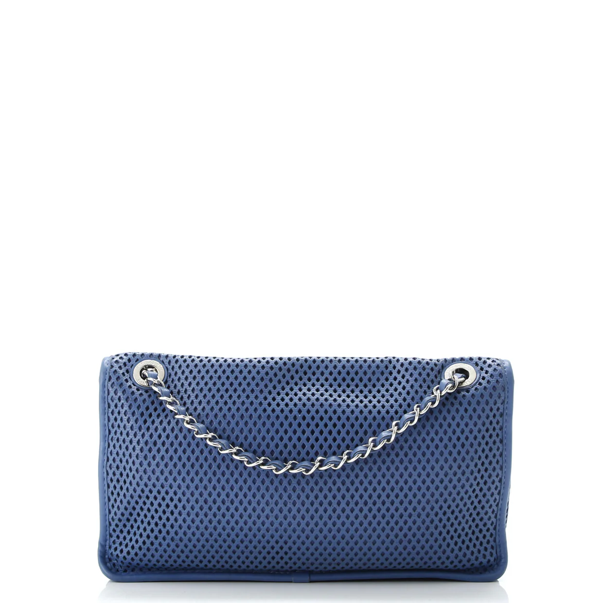 Up In The Air Flap Bag Perforated Leather Medium - Deep Luxury
