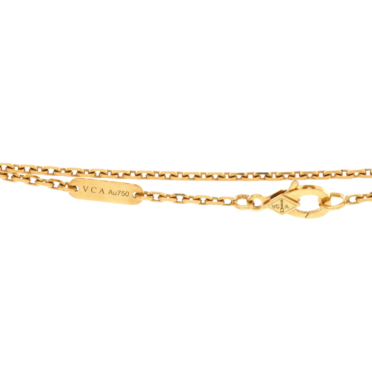 Magic Alhambra Pendant Necklace 18K Yellow Gold and Onyx - Deep Luxury