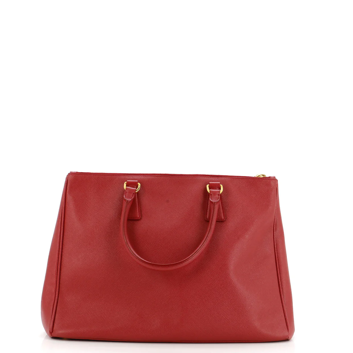 Double Zip Lux Tote Saffiano Leather Large - Deep Luxury