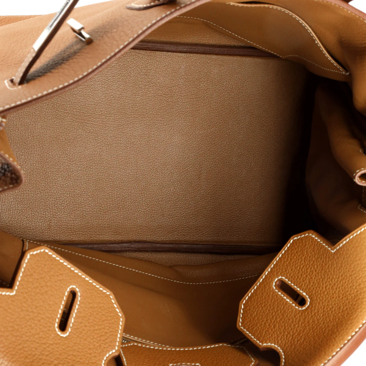 Birkin Handbag Gold Clemence with Palladium Hardware 35 - Deep Luxury