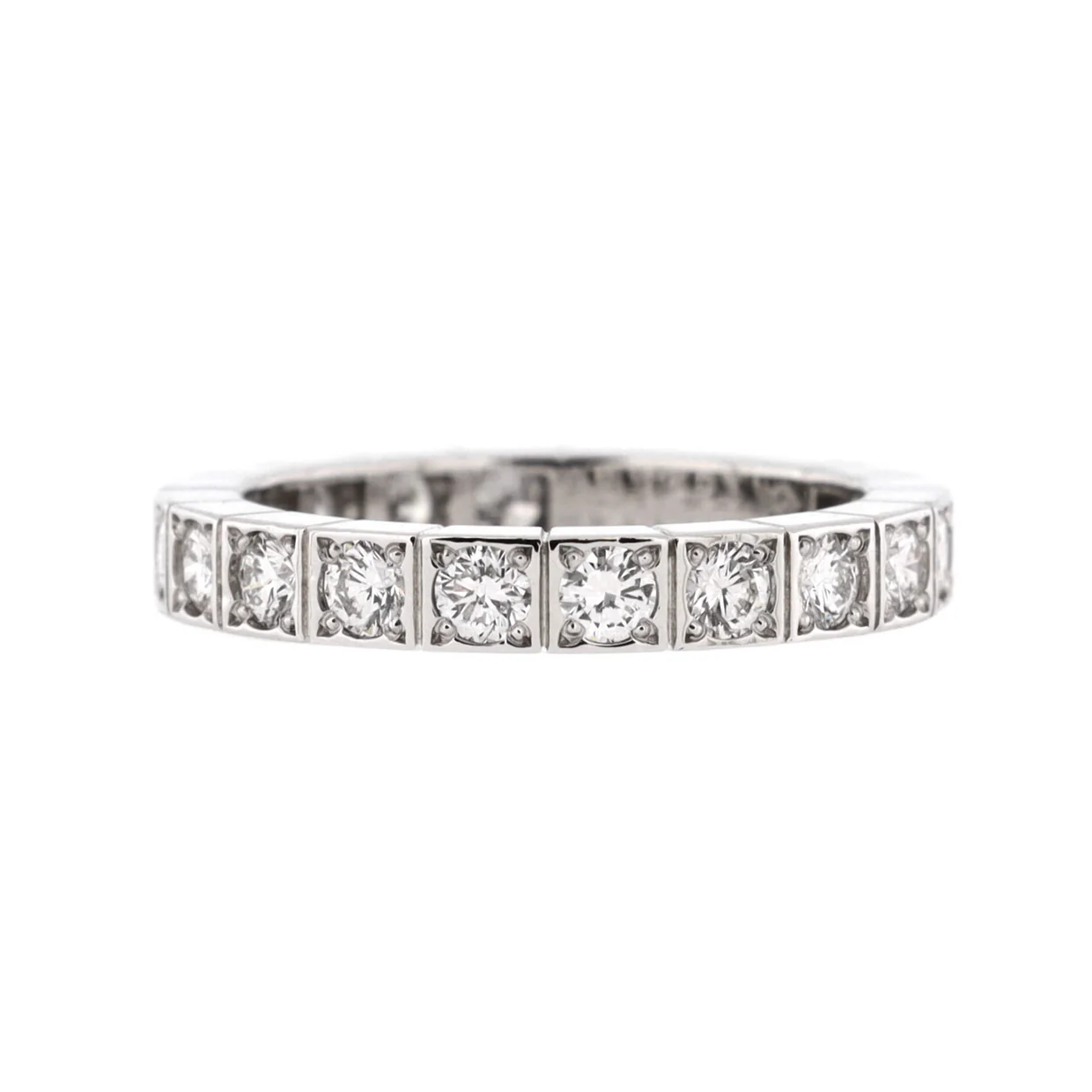 Lanieres Ring 18K White Gold with Diamonds - Deep Luxury