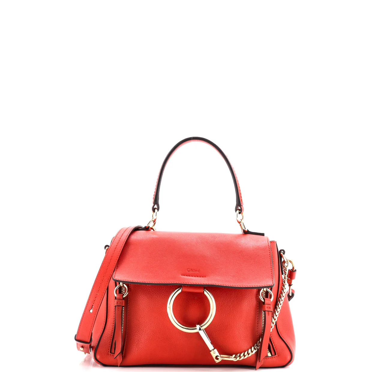 Faye Day Bag Leather Small - Deep Luxury