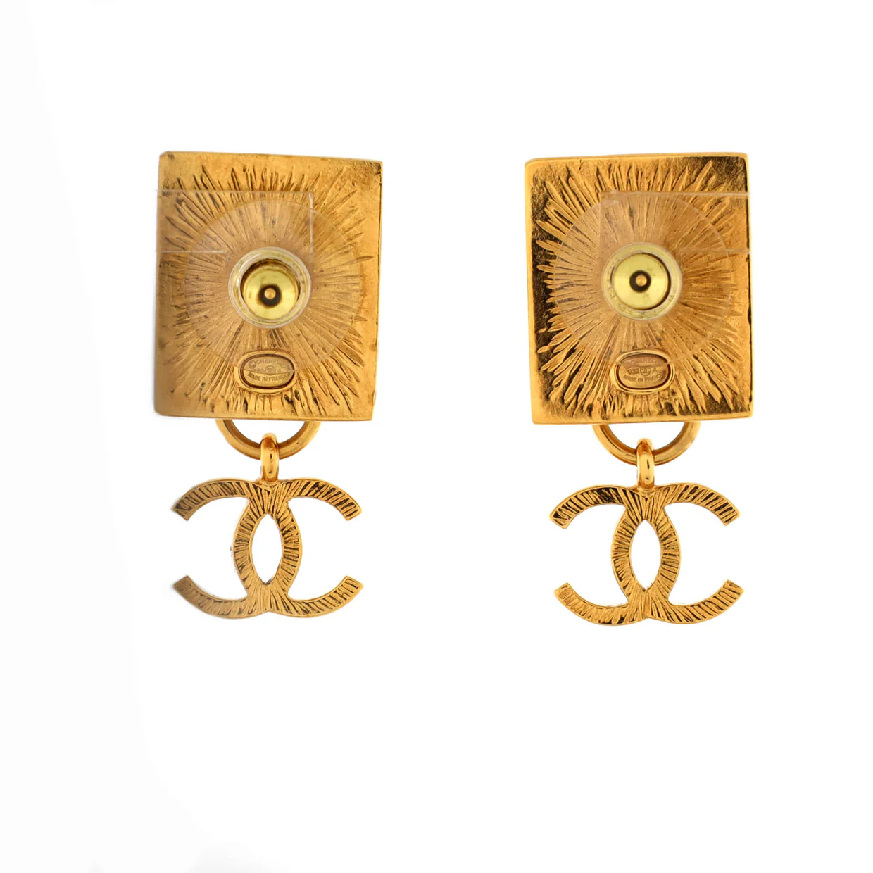 CC Lion Head Drop Earrings Metal - Deep Luxury