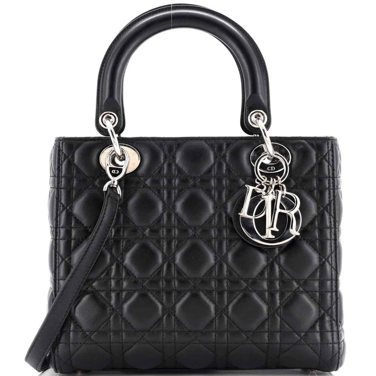 Lady Dior Bag Cannage Quilt Lambskin Medium - Deep Luxury