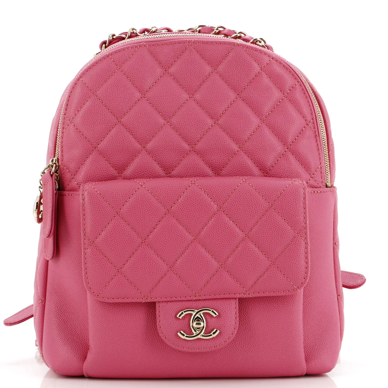 CC Day Backpack Quilted Caviar Large - Deep Luxury