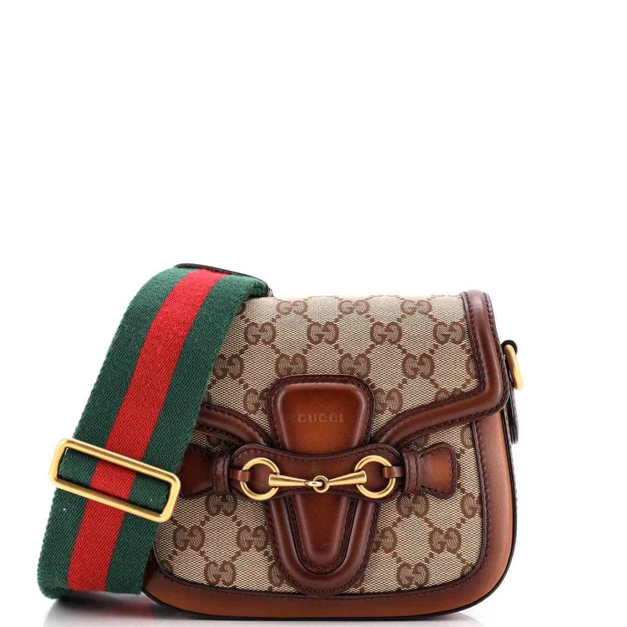 Lady Web Shoulder Bag GG Canvas Small - Deep Luxury