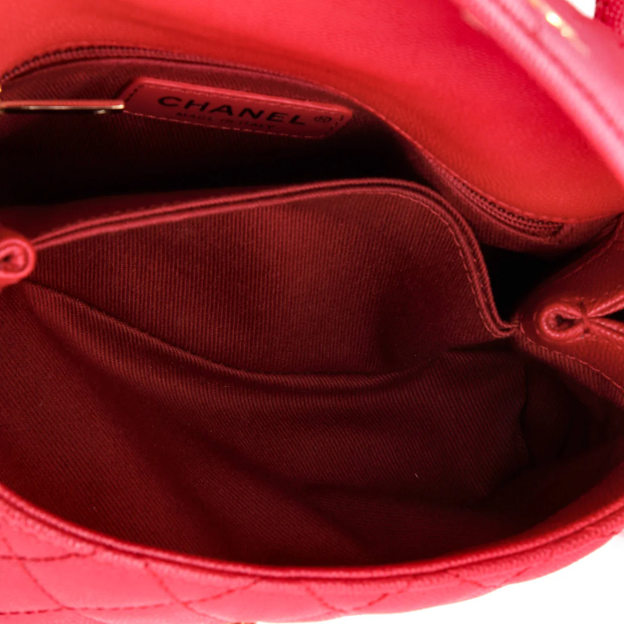 Coco Top Handle Bag Quilted Caviar Mini - Deep Luxury