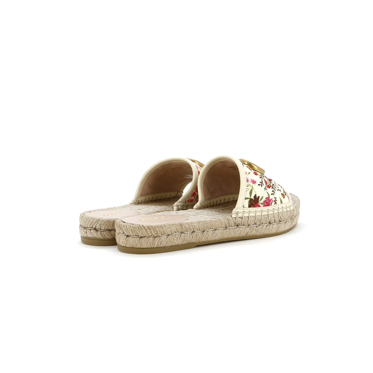 Women's GG Marmont Espadrilles Slide Sandals Quilted Printed Canvas - Deep Luxury