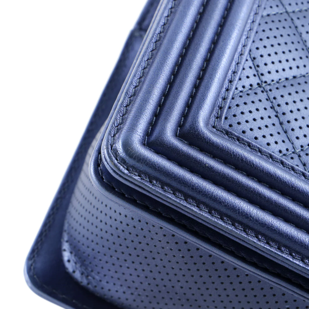 Boy Flap Bag Quilted Perforated Lambskin Old Medium - Deep Luxury