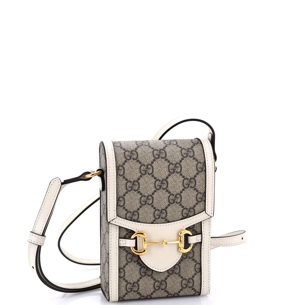 Horsebit 1955 Crossbody Bag GG Coated Canvas with Leather Mini - Deep Luxury