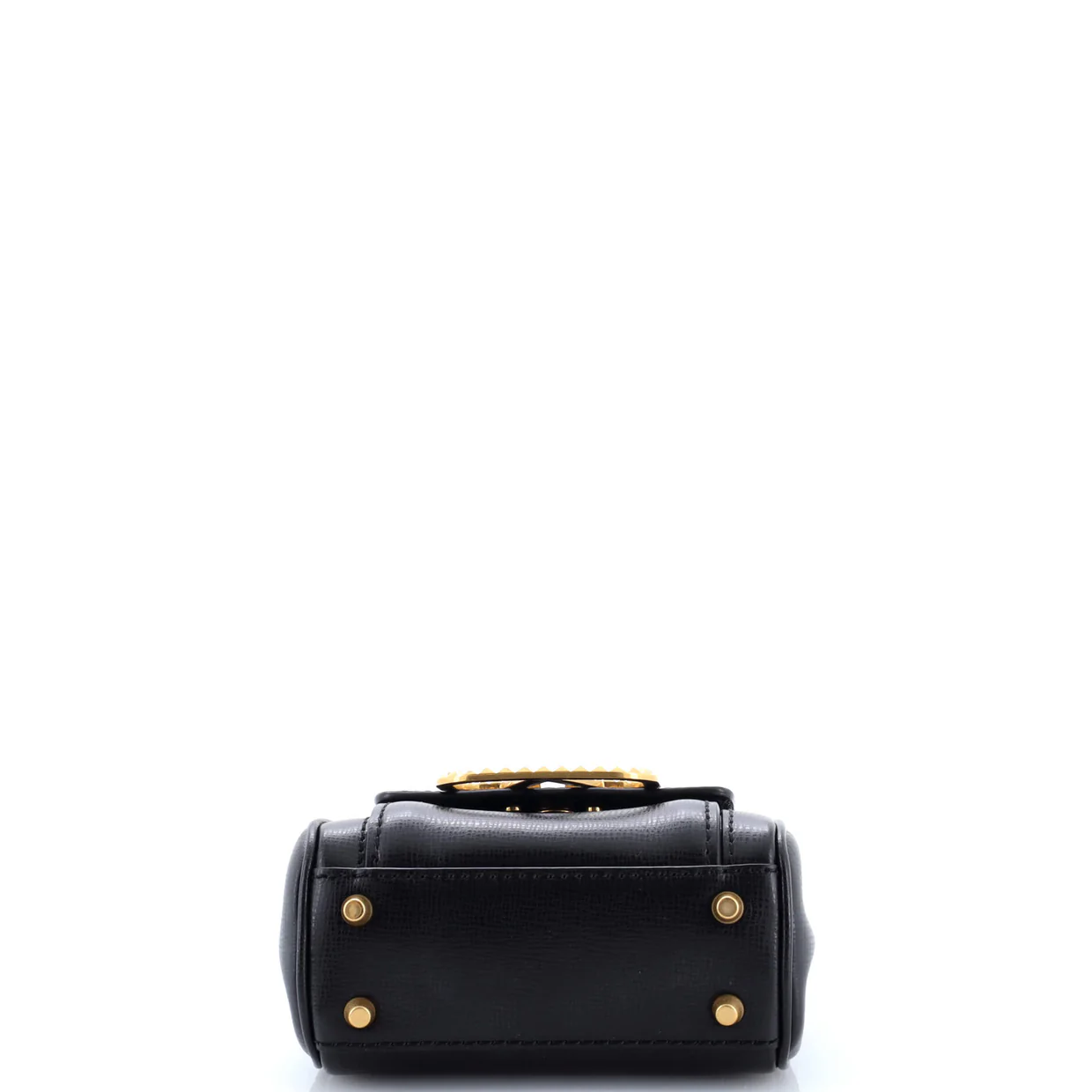 Rockstud Alcove Double Handle Bag Leather Micro - Deep Luxury