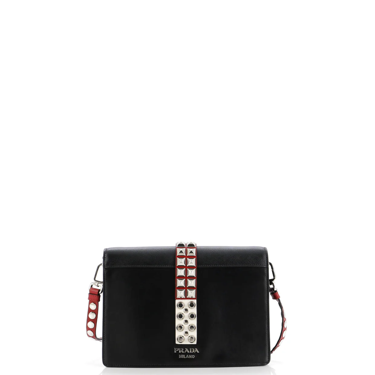 Elektra Shoulder Bag Studded Leather Small - Deep Luxury