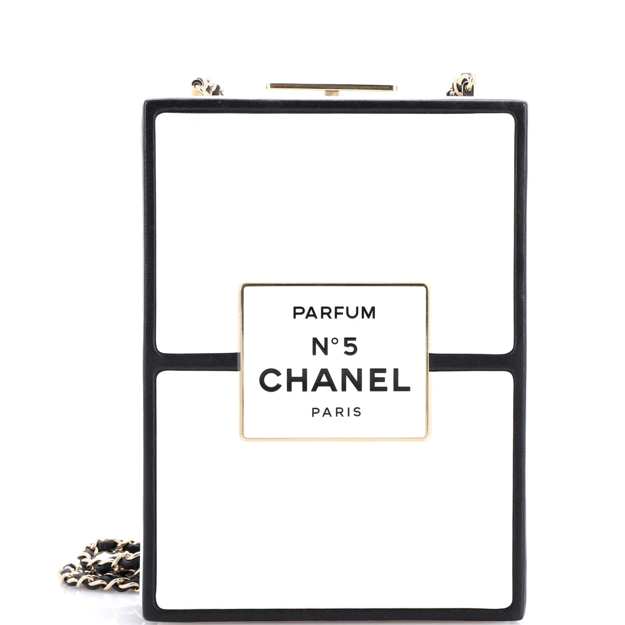 No.5 Perfume Box Evening Clutch Leather - Deep Luxury