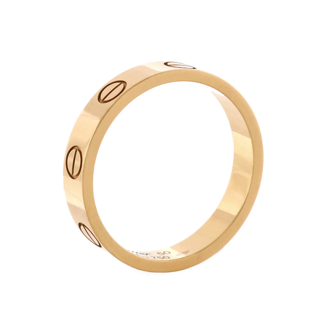 Love Wedding Band Ring 18K Yellow Gold - Deep Luxury