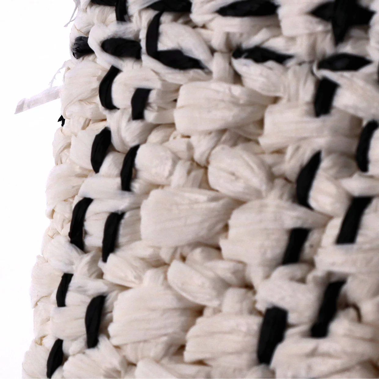 CC Chain Flap Bag Tweed Effect Braided Raffia Mini - Deep Luxury