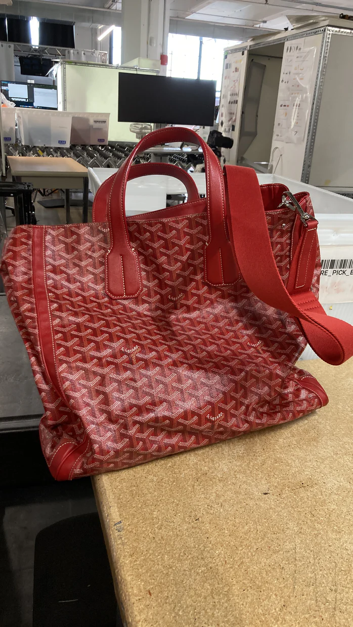 Voltaire Convertible Tote Painted Coated Canvas - Deep Luxury