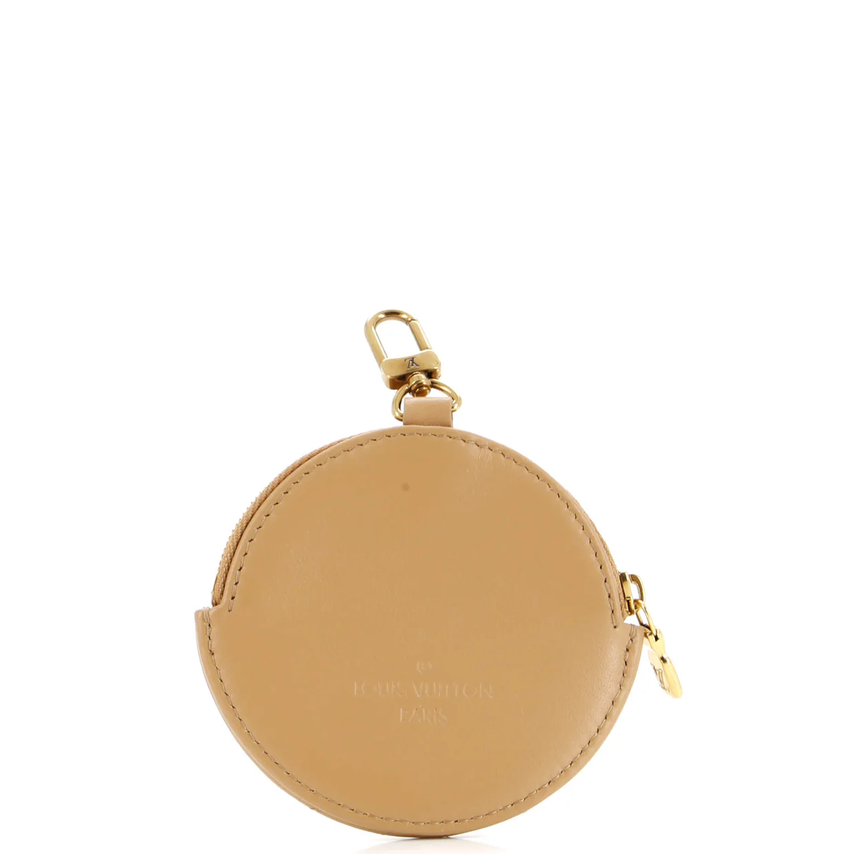 New Wave Multi Pochette Round Coin Purse Quilted Leather - Deep Luxury