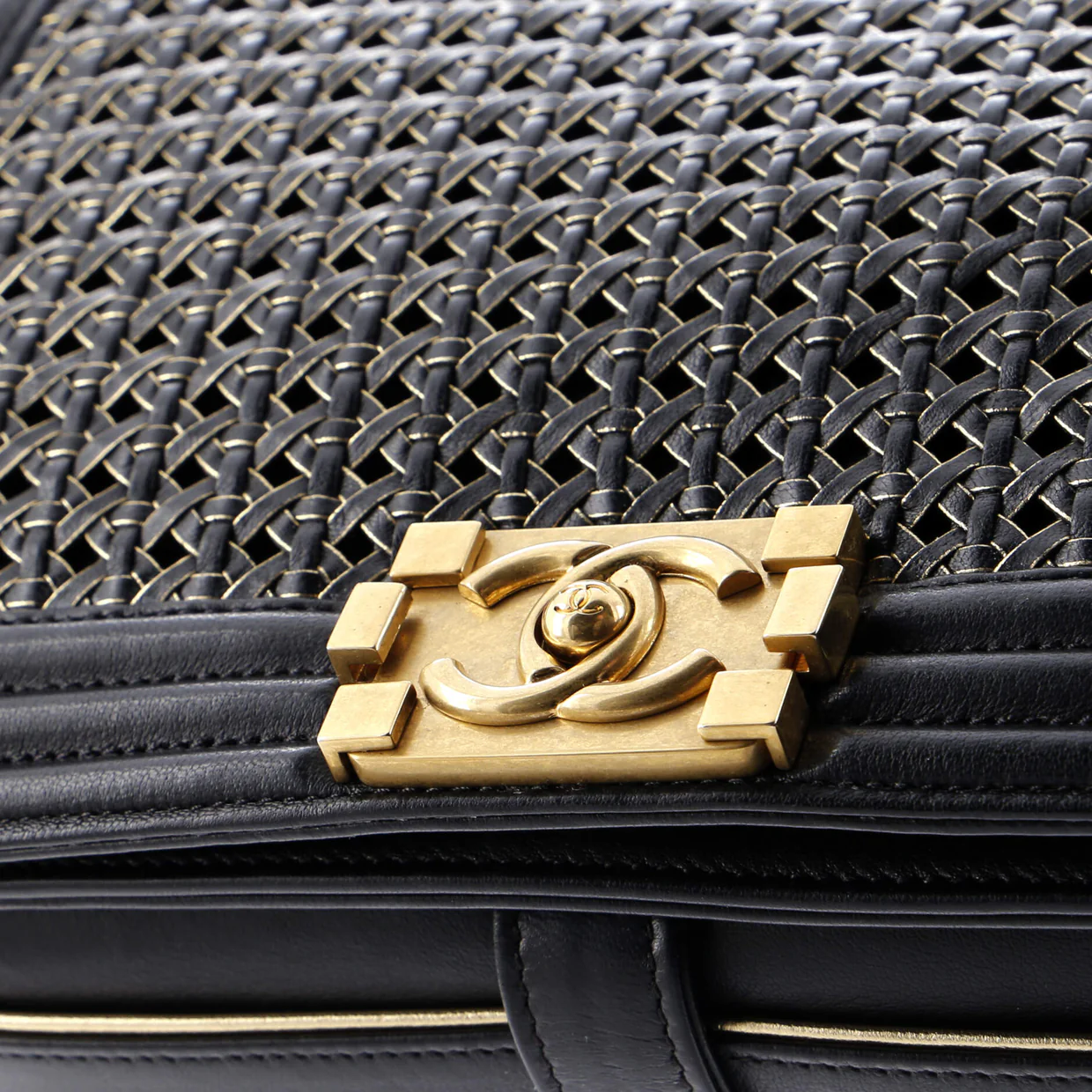 Boy Flap Bag Braided Sheepskin New Medium - Deep Luxury