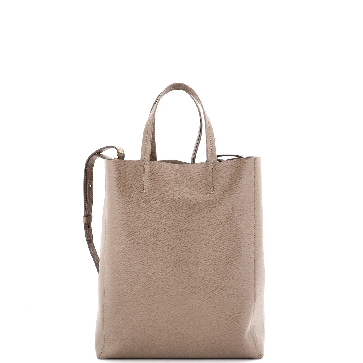 Vertical Cabas Tote Grained Calfskin Small - Deep Luxury